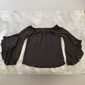 New York & Company Black Off the Shoulder Blouse - Women’s Size M